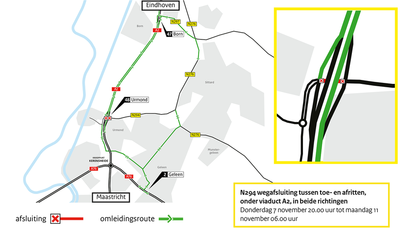 Hinderkaart Urmonderbaan en Kamerstraat