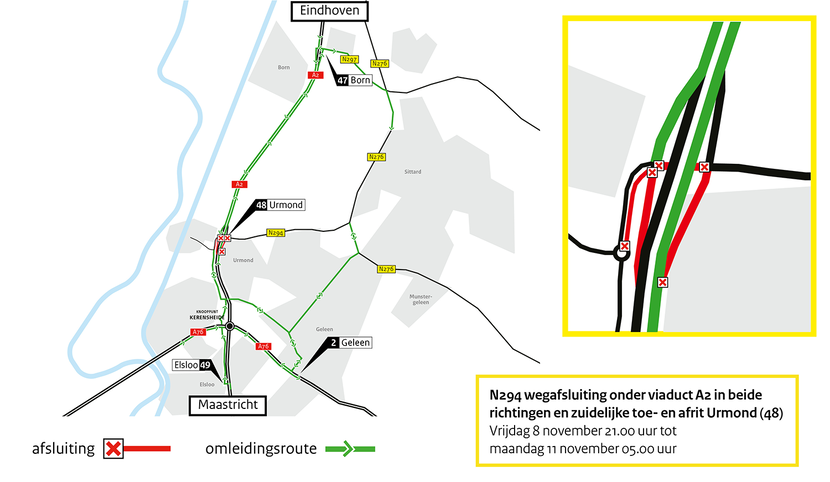 Hinderkaart Urmonderbaan